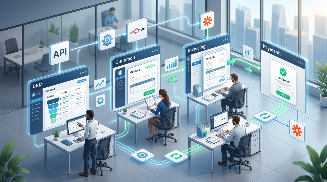 CRM y facturación conectados para automatizar ventas y cobros sin fricción